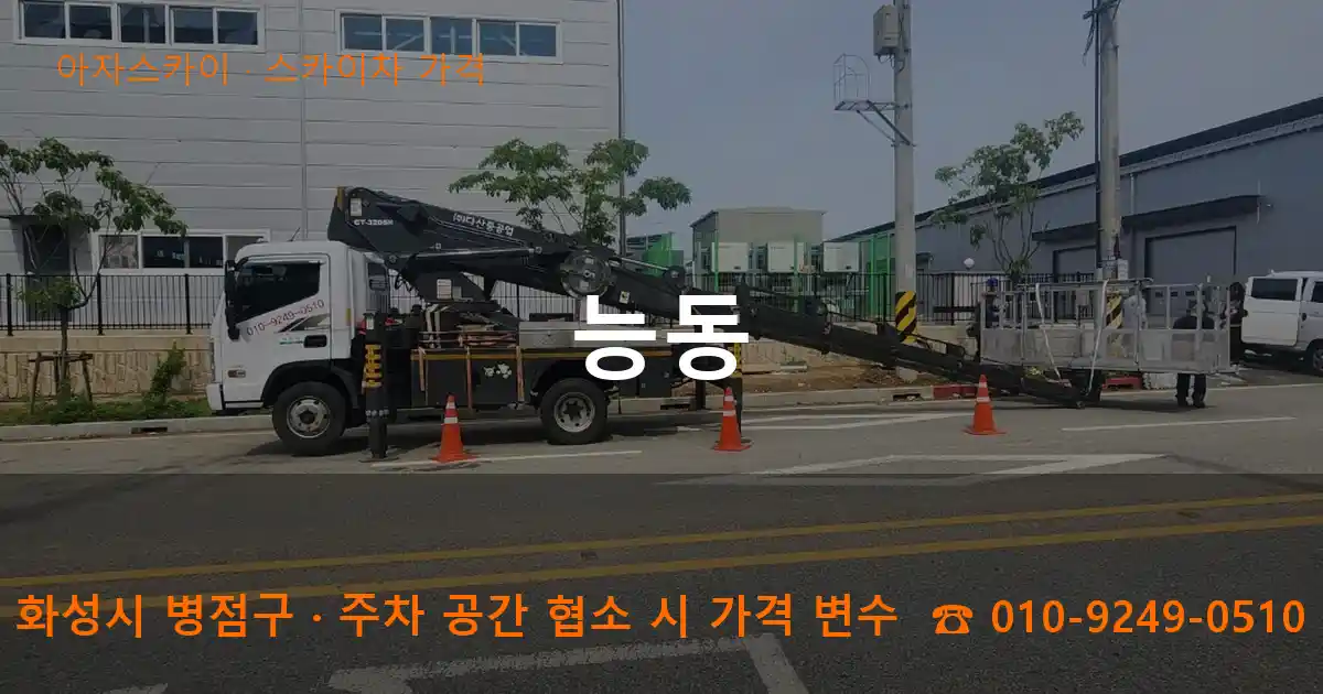 화성시 병점구 능동 스카이차 가격 작업