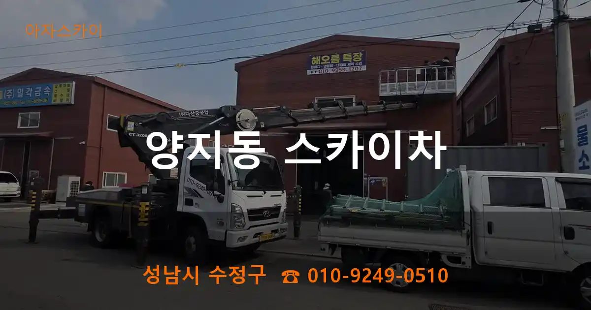 성남시 수정구 양지동 스카이차