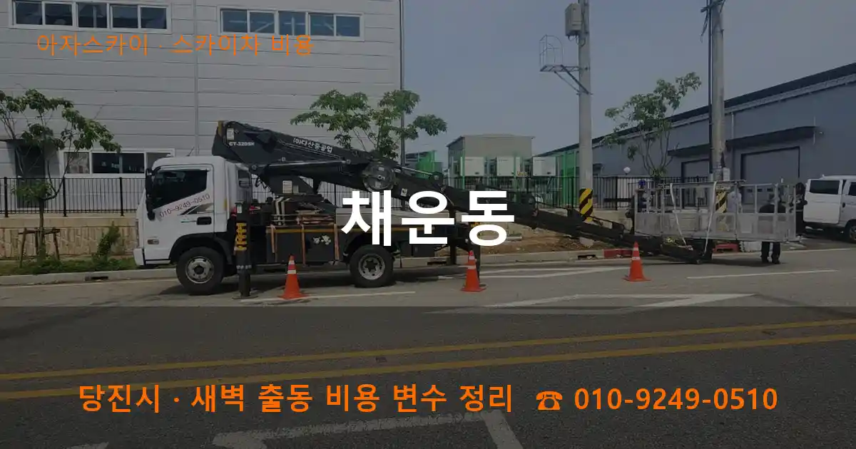 당진 채운동 스카이차 비용 작업
