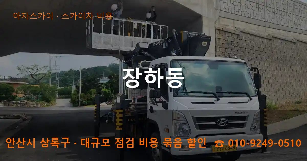 안산시 상록구 장하동 스카이차 비용 작업
