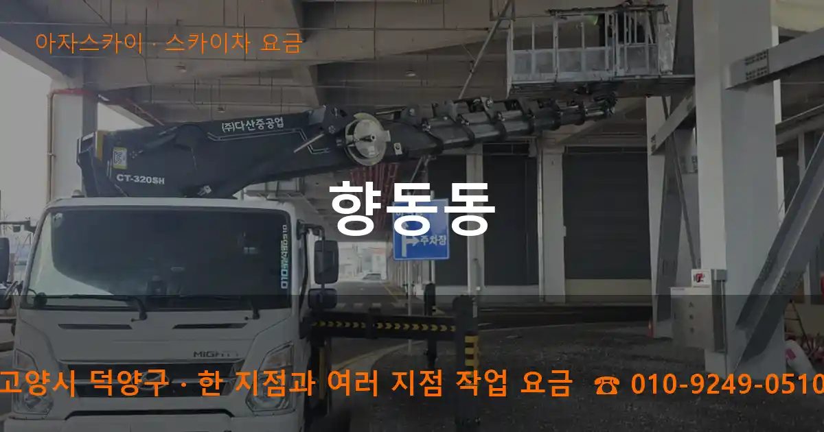 고양시 덕양구 향동동 스카이차 요금 작업