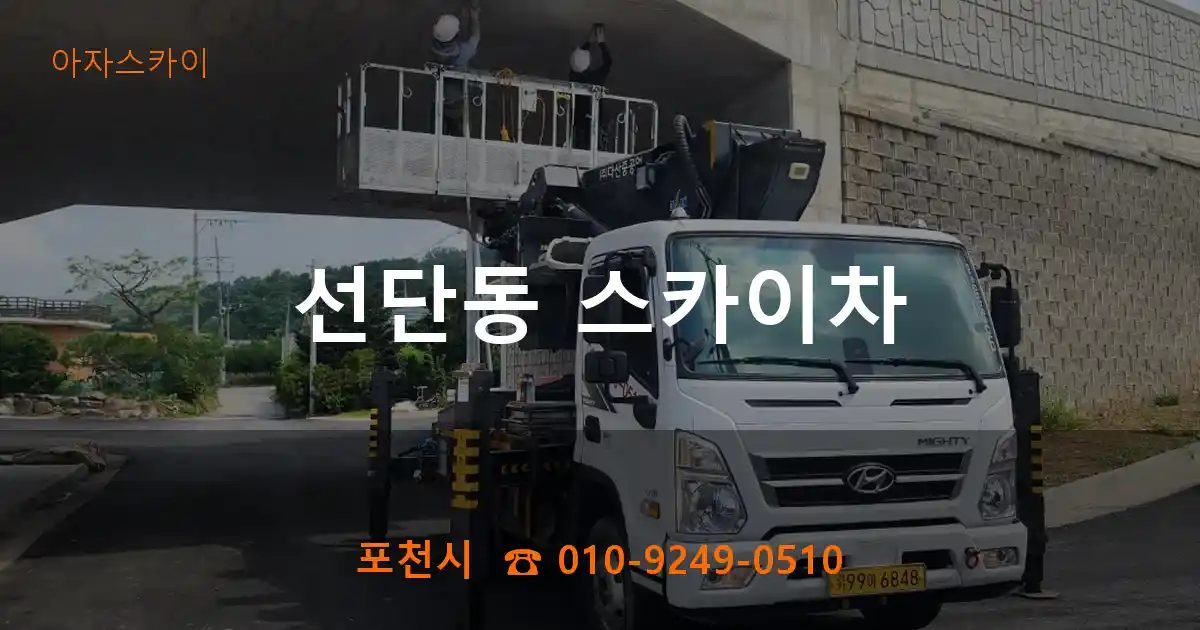 포천시 선단동 스카이차