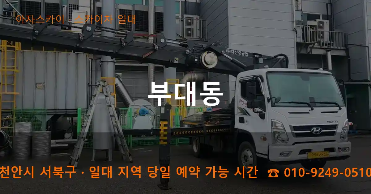 천안시 서북구 부대동 스카이차 일대 작업