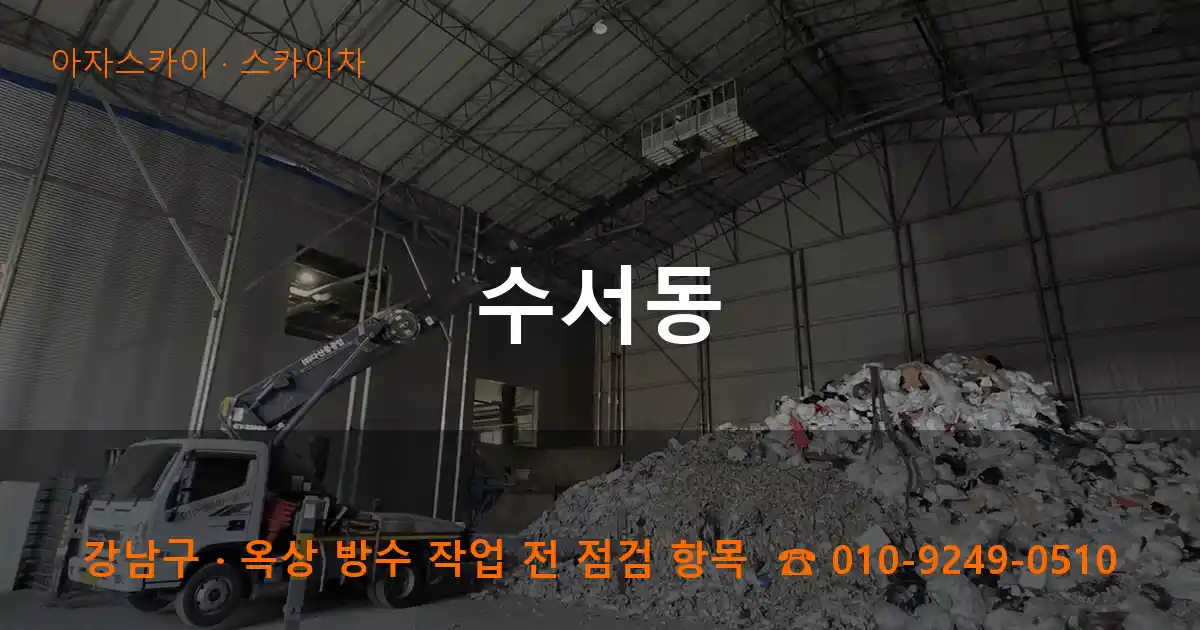 강남구 수서동 스카이차 작업