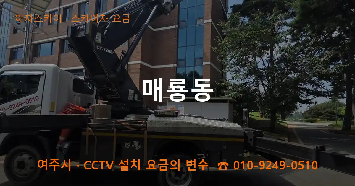 여주시 매룡동 스카이차 요금 작업