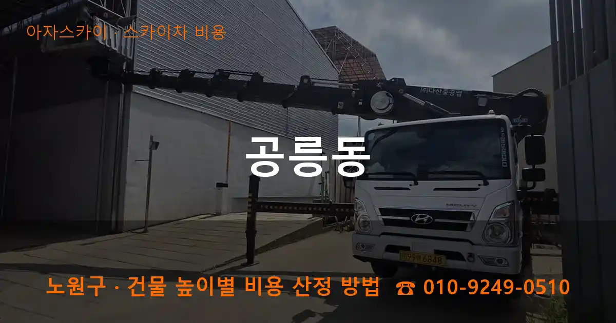 노원구 공릉동 스카이차 비용 작업