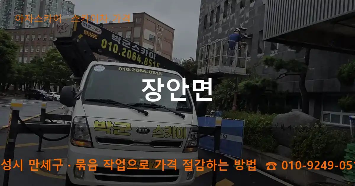 화성시 만세구 장안면 스카이차 가격 작업