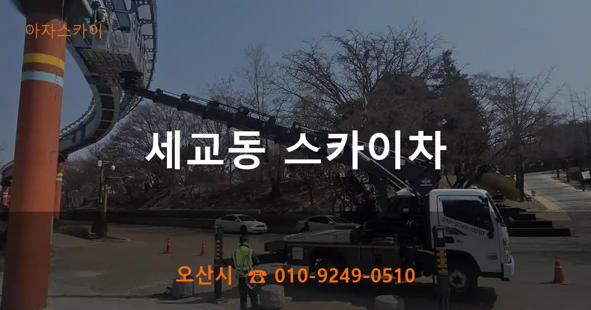오산시 세교동 스카이차