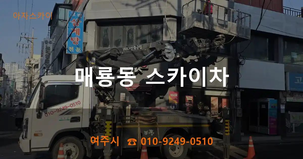 여주시 매룡동 스카이차