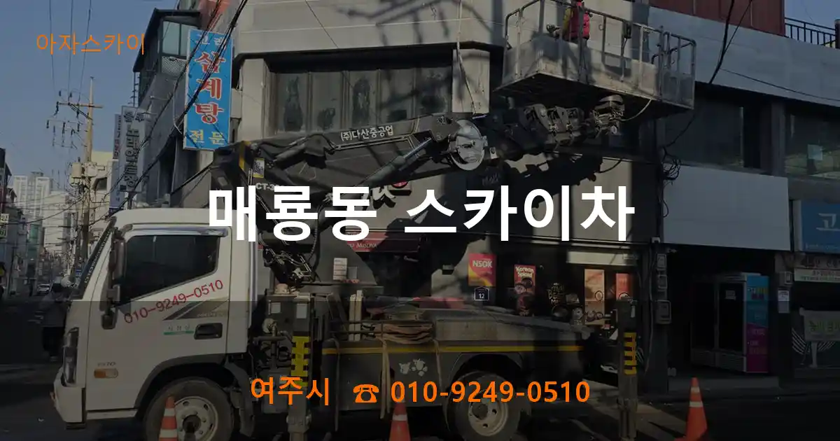 여주시 매룡동 스카이차