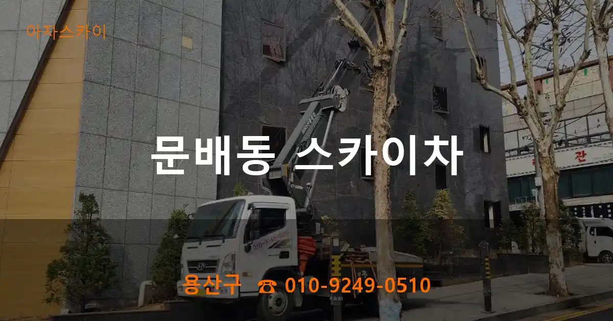 용산구 문배동 스카이차