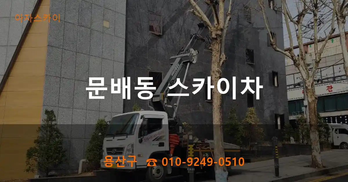 용산구 문배동 스카이차