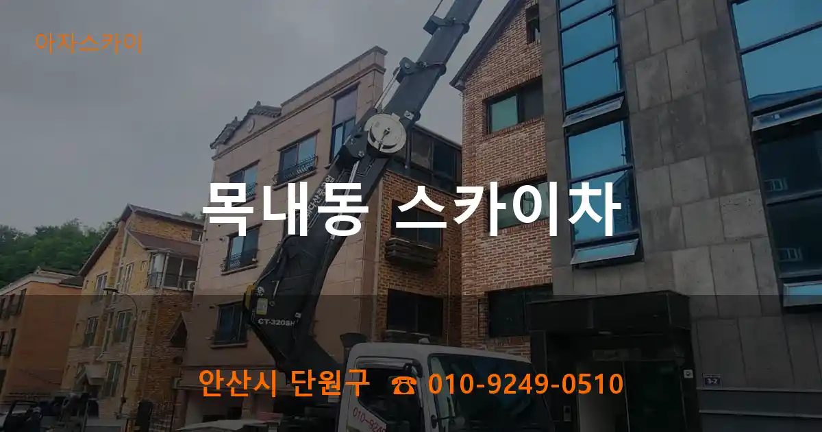 안산시 단원구 목내동 스카이차