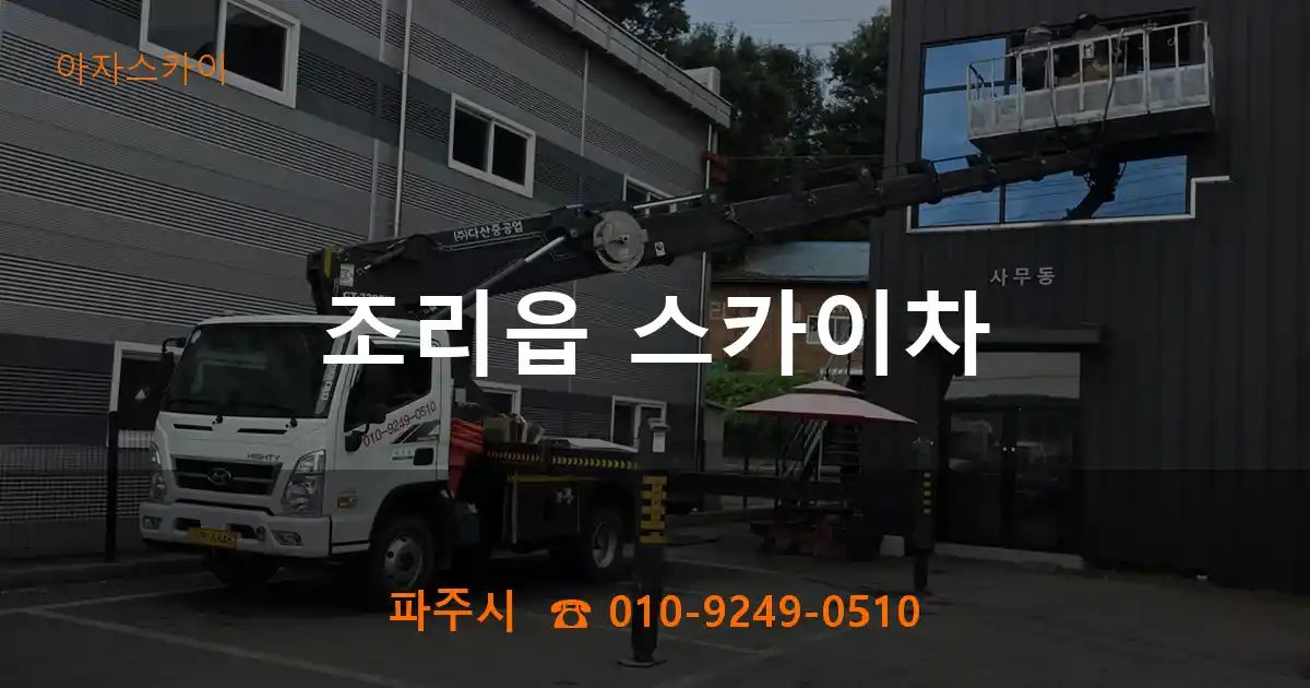 파주시 조리읍 스카이차