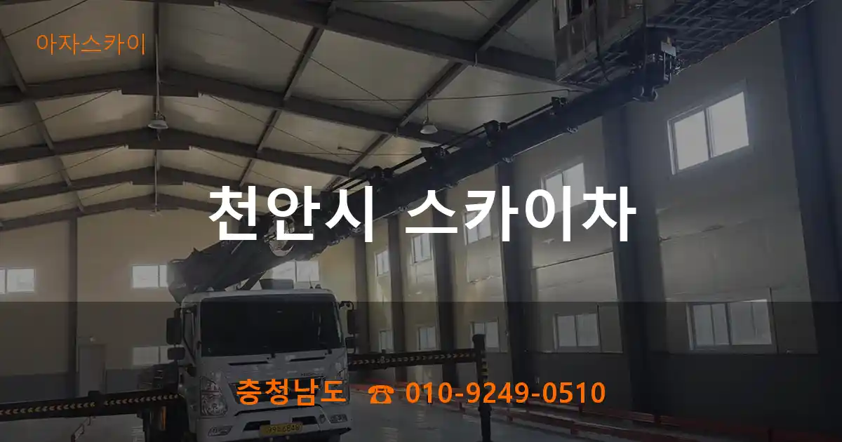 천안시 스카이차