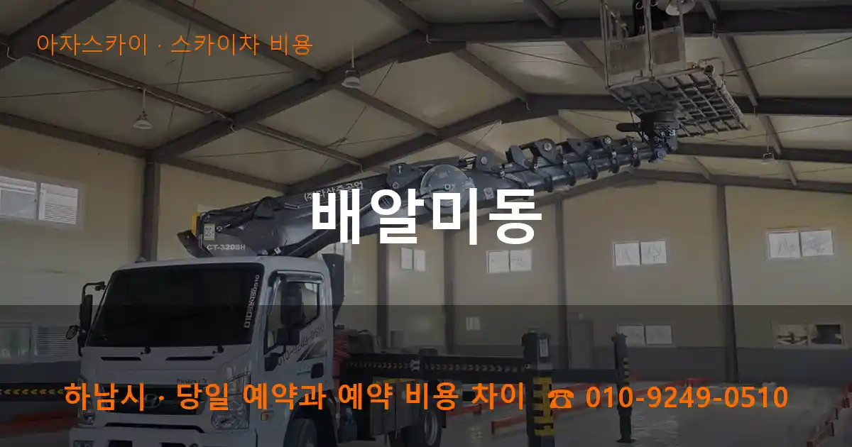 하남시 배알미동 스카이차 비용 작업