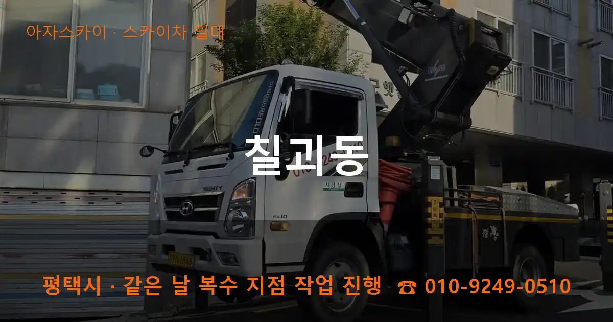 평택시 칠괴동 스카이차 출장 작업