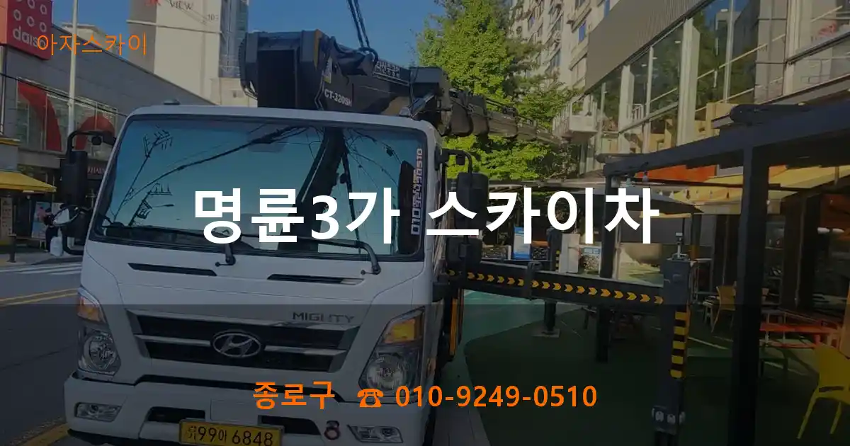 종로구 명륜3가 스카이차