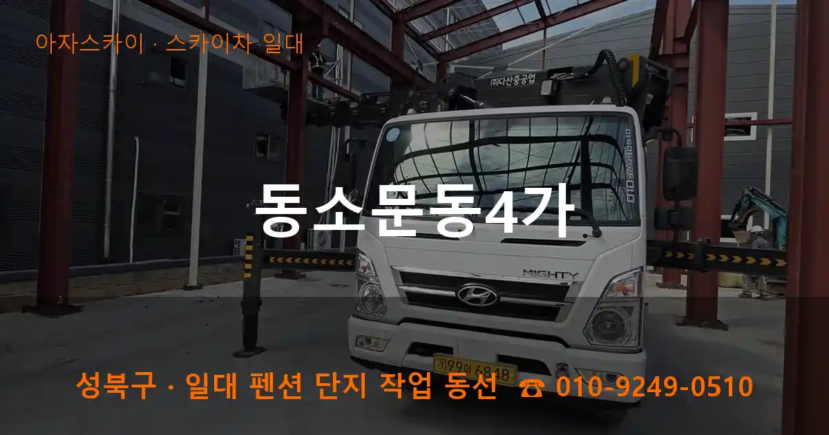 성북구 동소문동4가 스카이차 일대 작업