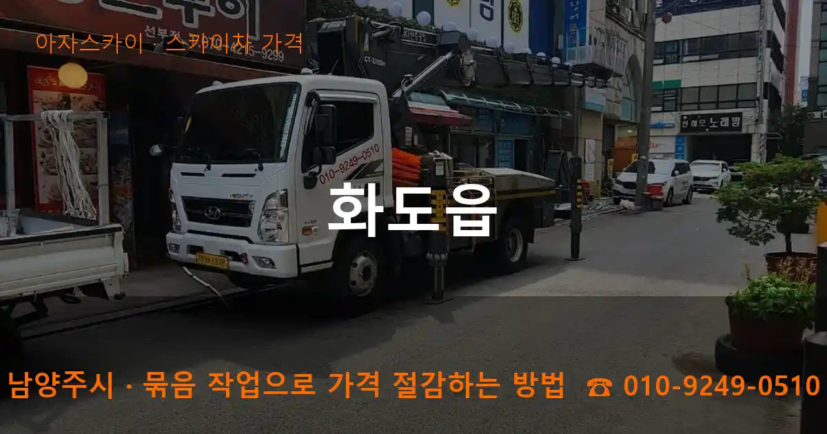 남양주시 화도읍 스카이차 가격 작업