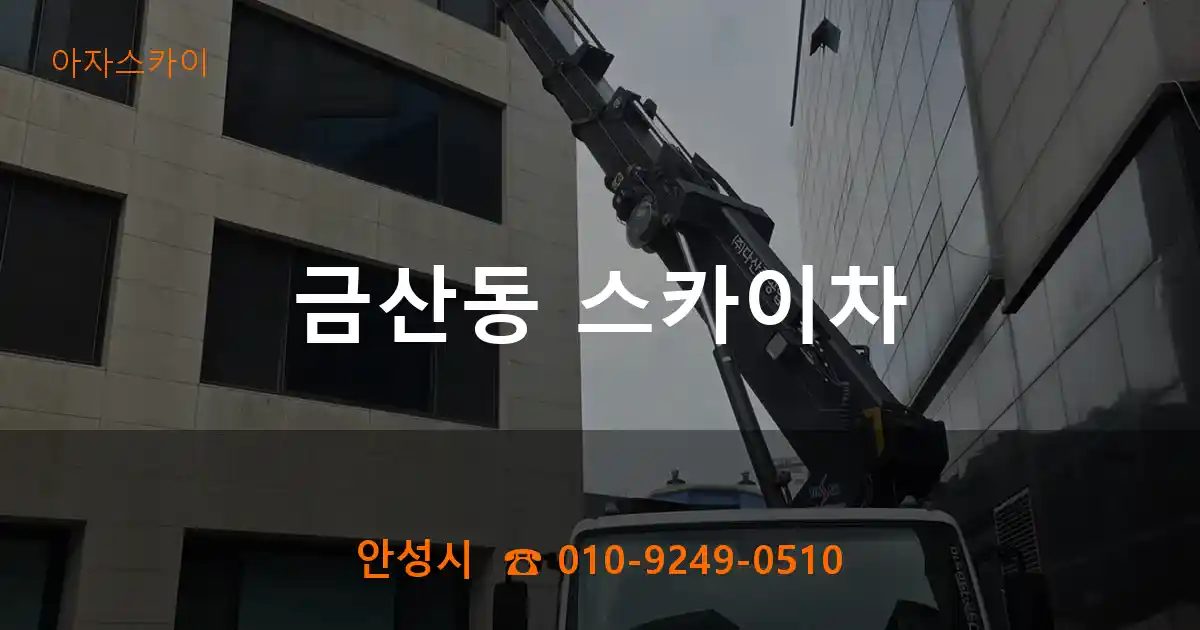 안성시 금산동 스카이차
