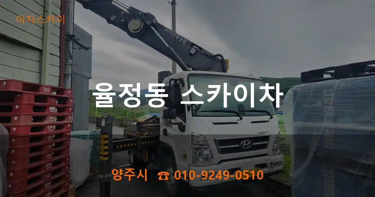 양주시 율정동 스카이차