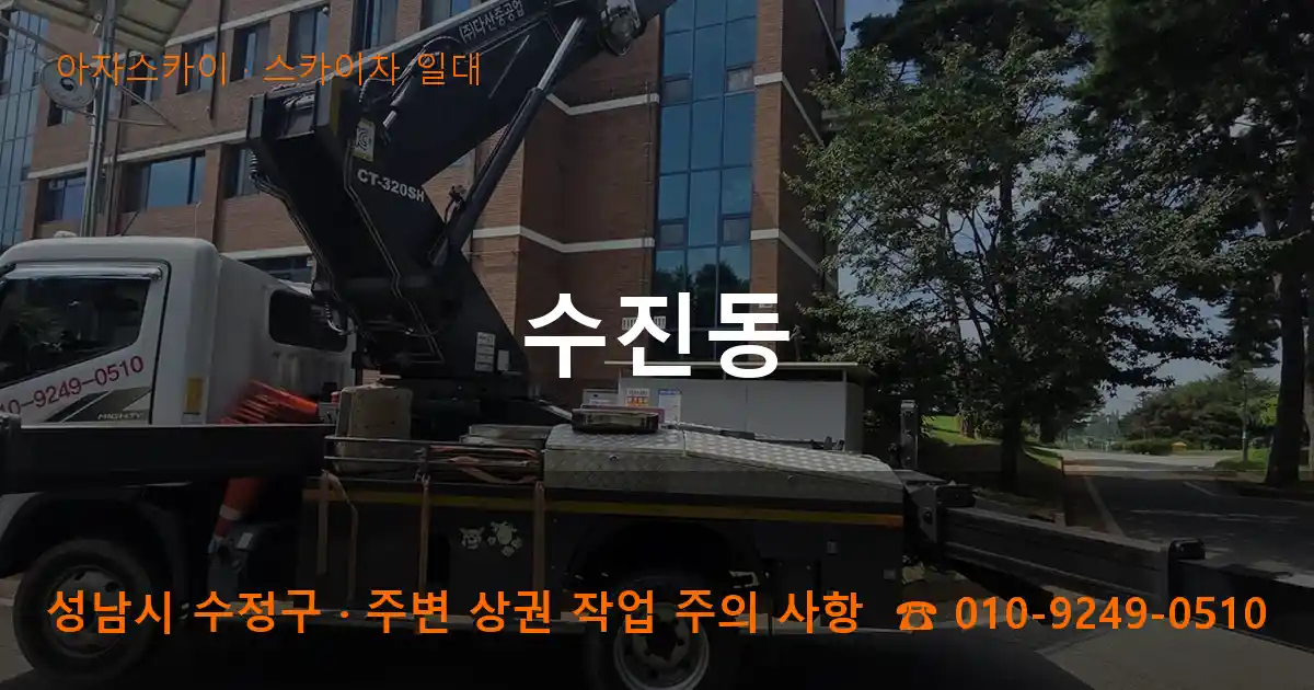 성남시 수정구 수진동 스카이차 일대 작업