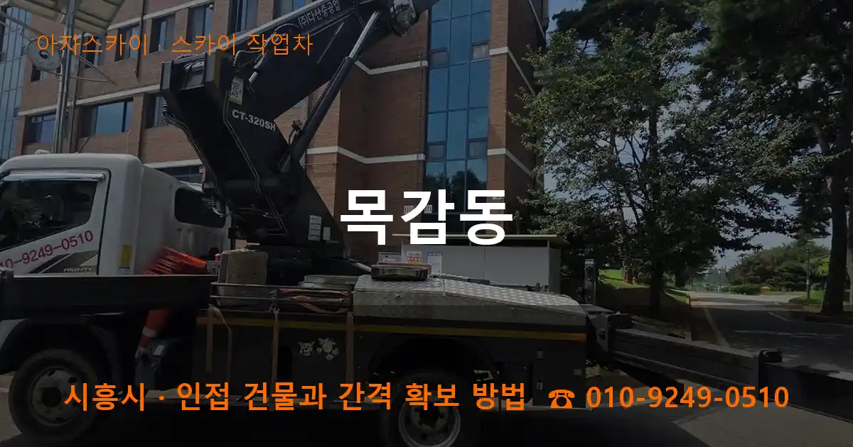 시흥시 목감동 스카이 작업차 작업