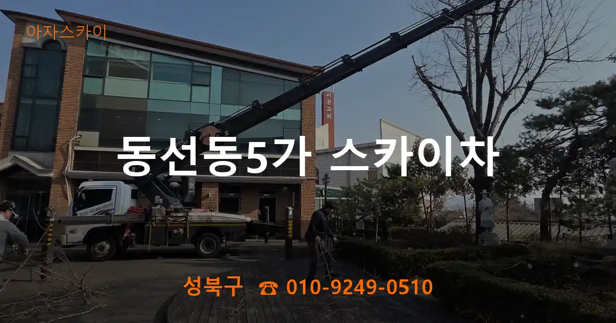 성북구 동선동5가 스카이차