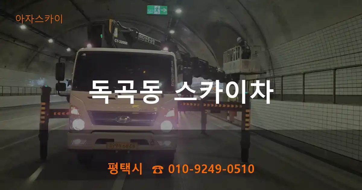 평택시 독곡동 스카이차