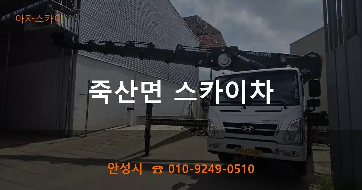 안성시 죽산면 스카이차