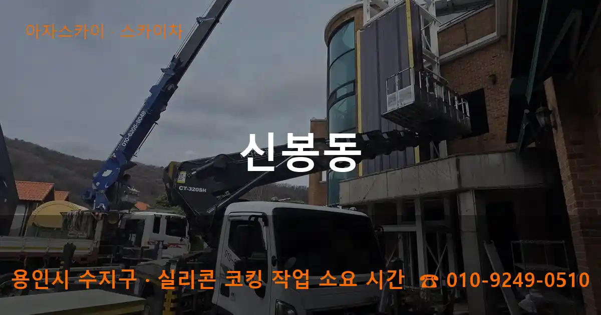용인시 수지구 신봉동 스카이차 작업