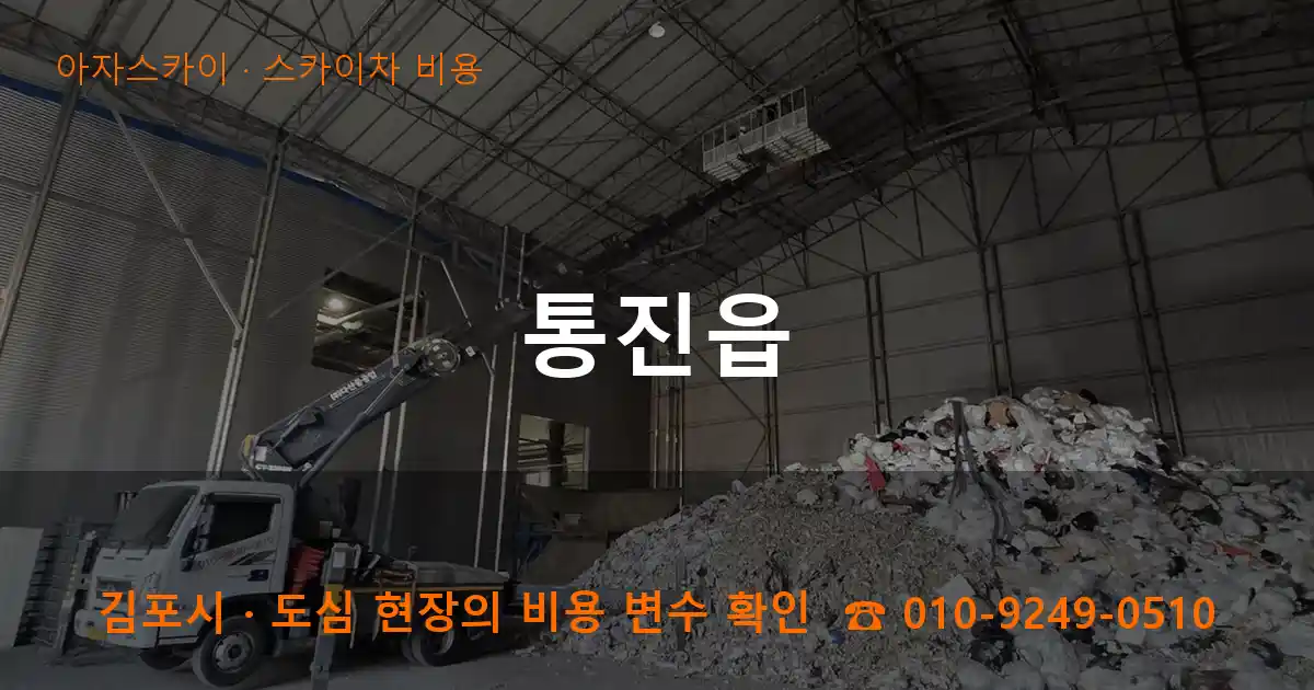 김포시 통진읍 스카이차 비용 작업