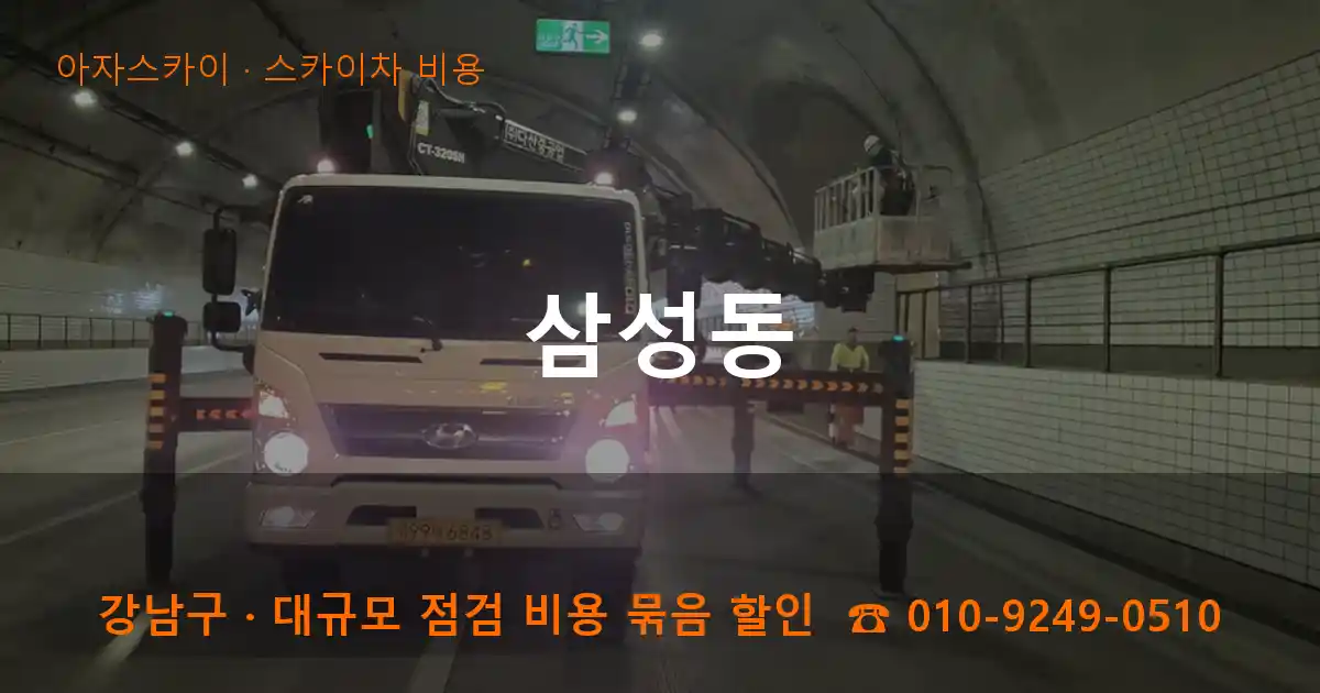 강남구 삼성동 스카이차 비용 작업