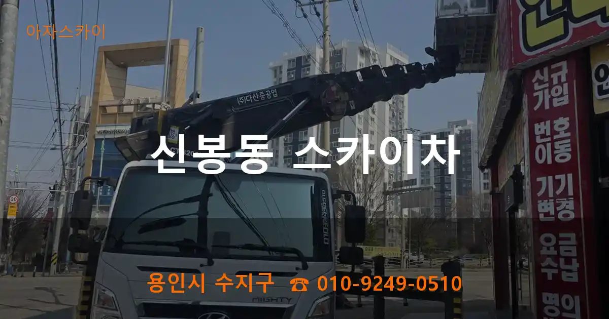 용인시 수지구 신봉동 스카이차