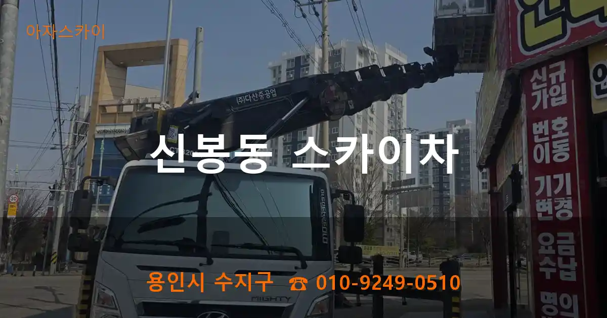 용인시 수지구 신봉동 스카이차