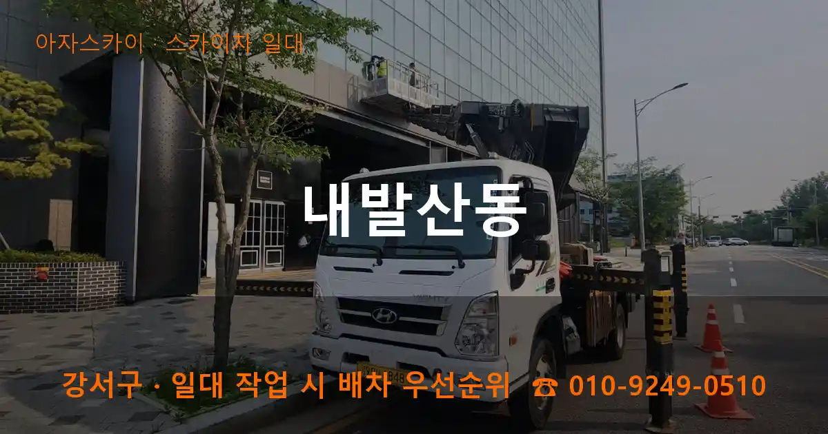 강서구 내발산동 스카이차 일대 작업