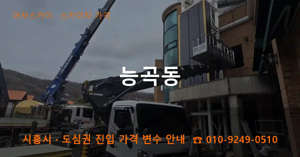 시흥 능곡동 스카이차 가격 작업