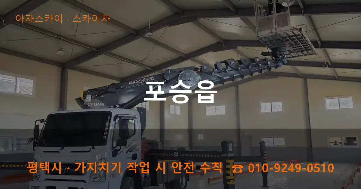 평택시 포승읍 스카이차 작업