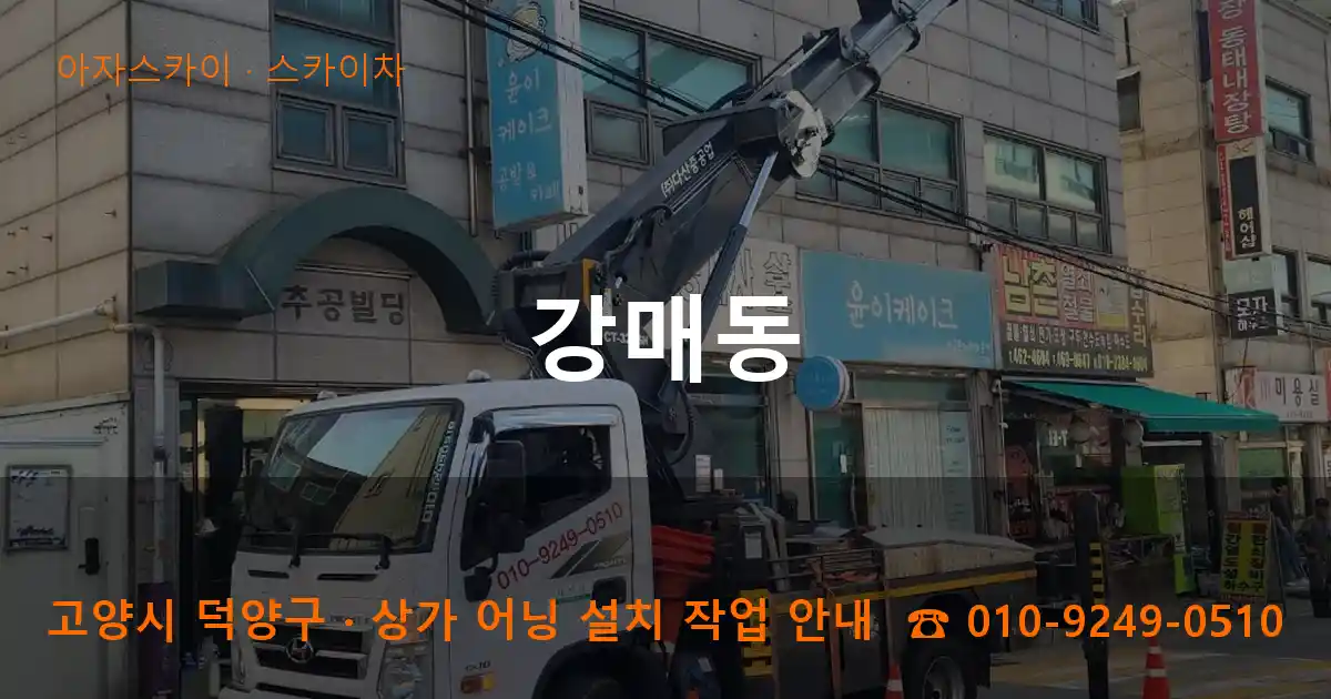 고양 덕양구 강매동 스카이차 작업
