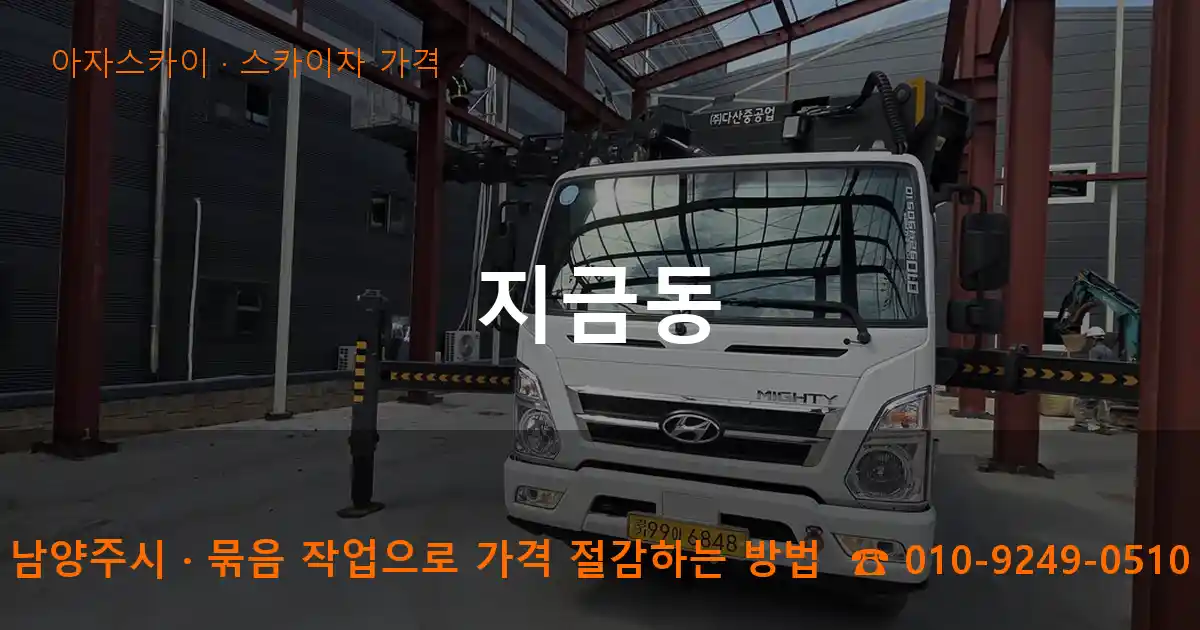 남양주시 지금동 스카이차 가격 작업