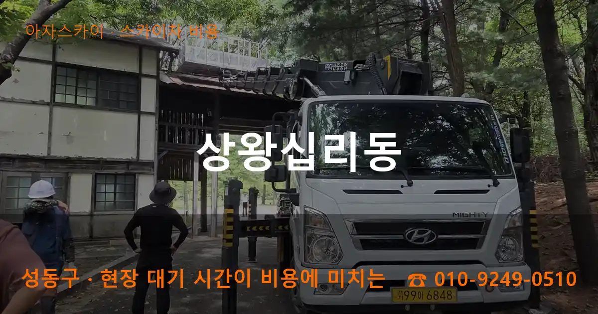 성동구 상왕십리동 스카이차 비용 작업