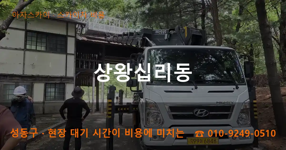 성동구 상왕십리동 스카이차 비용 작업