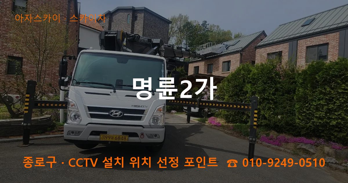 종로구 명륜2가 스카이차 작업