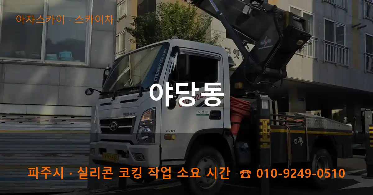파주시 야당동 스카이차 작업