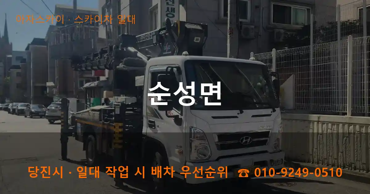 당진시 순성면 스카이차 일대 작업