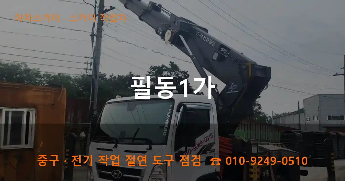 중구 필동1가 스카이 작업차 작업