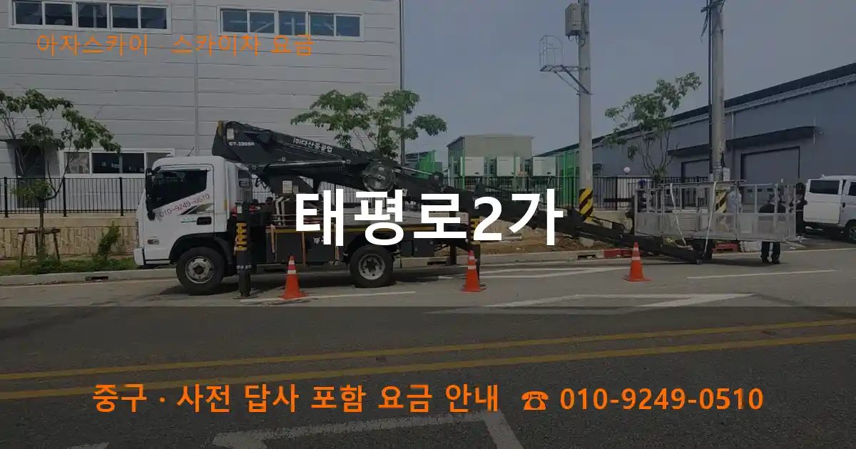 중구 태평로2가 스카이차 요금 작업