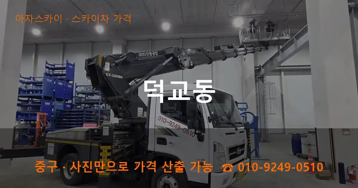 중구 덕교동 스카이차 가격 작업