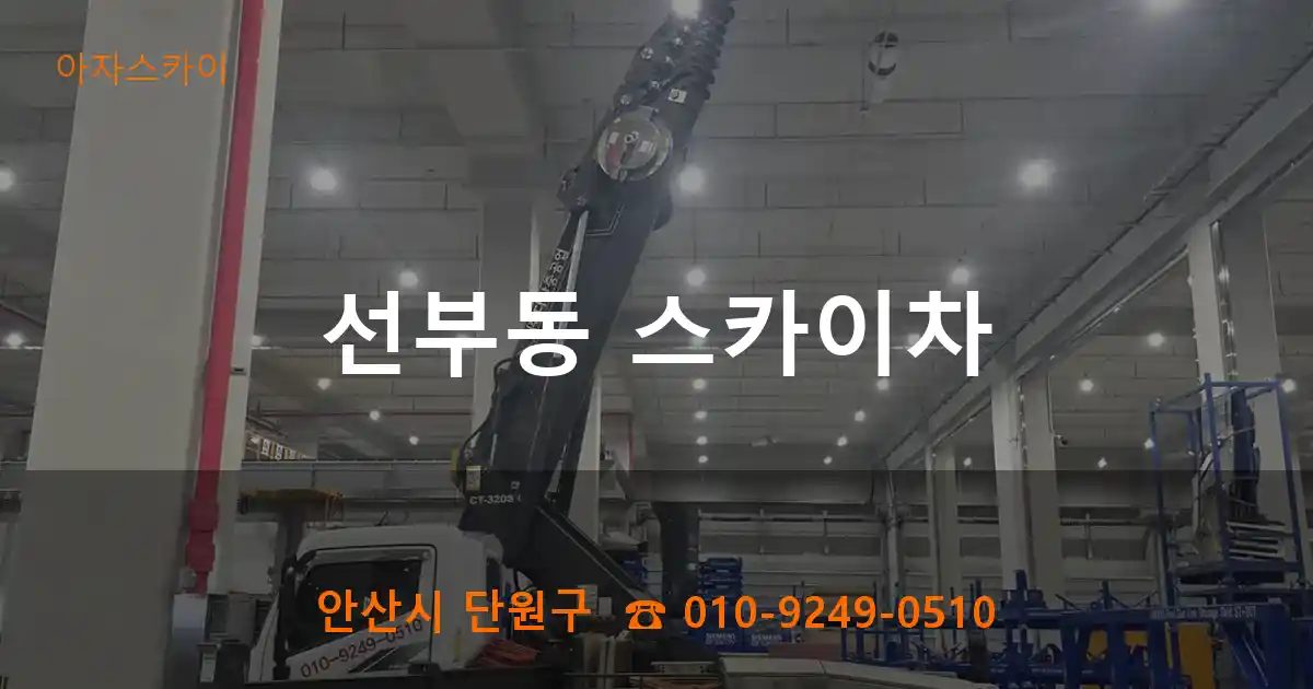 안산시 단원구 선부동 스카이차